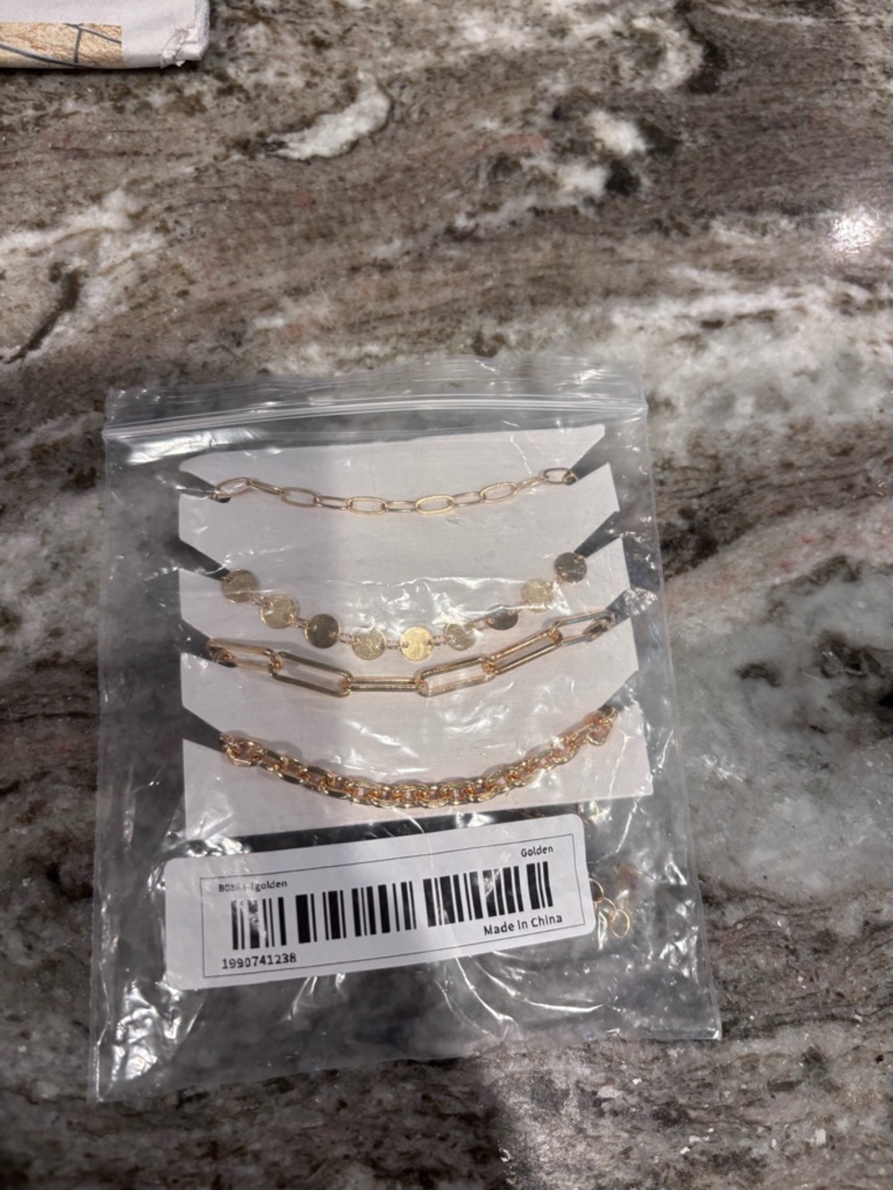 Golden Layered Chain Bracelet Set - Women Jewelry